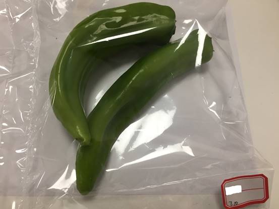 微呼吸保鲜袋针对青椒实验效果对比图